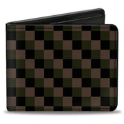 Bi-Fold Wallet - Checker Trio Tan Black Olive Bi-Fold Wallets Buckle-Down