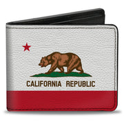 Bi-Fold Wallet - California Flag Repeat Black Bi-Fold Wallets Buckle-Down