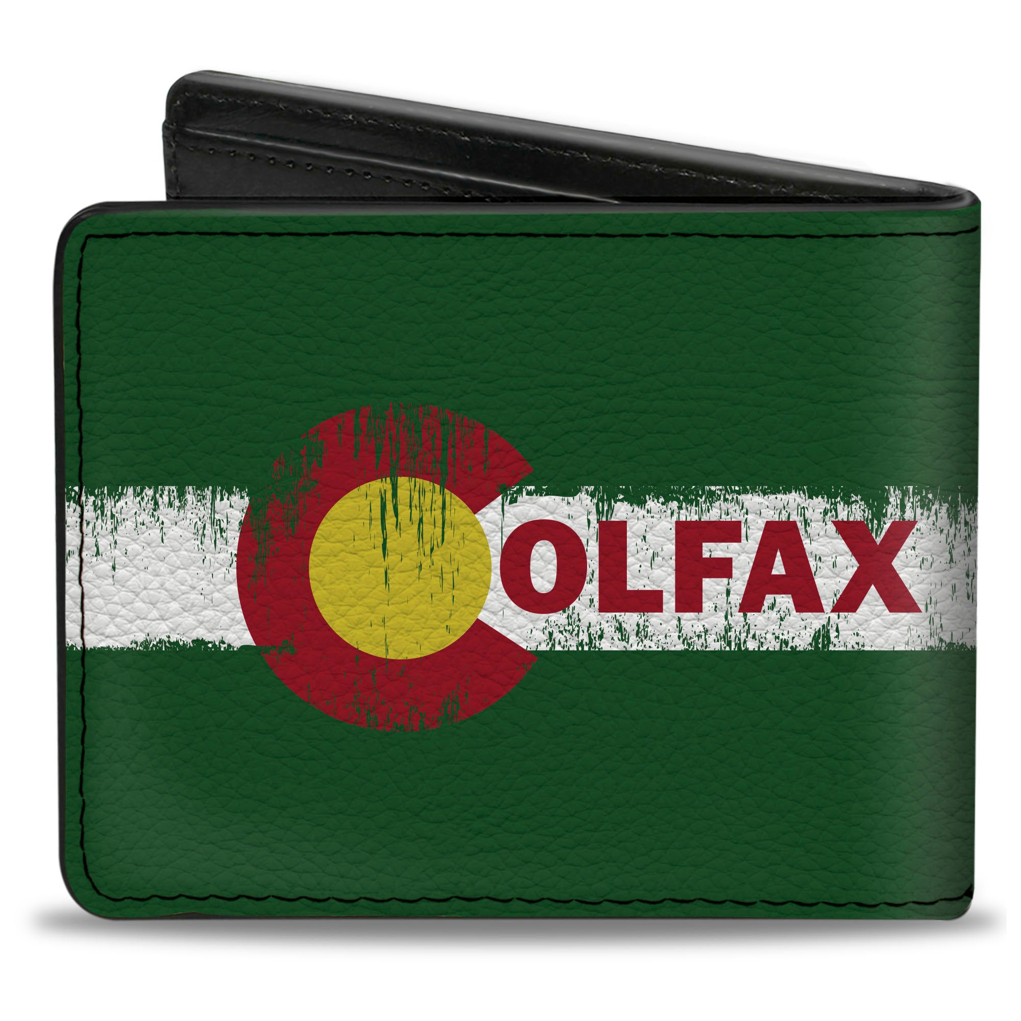 Bi-Fold Wallet - COLFAX Green Stripe Weathered Bi-Fold Wallets Buckle-Down