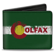 Bi-Fold Wallet - COLFAX Green Stripe Weathered Bi-Fold Wallets Buckle-Down