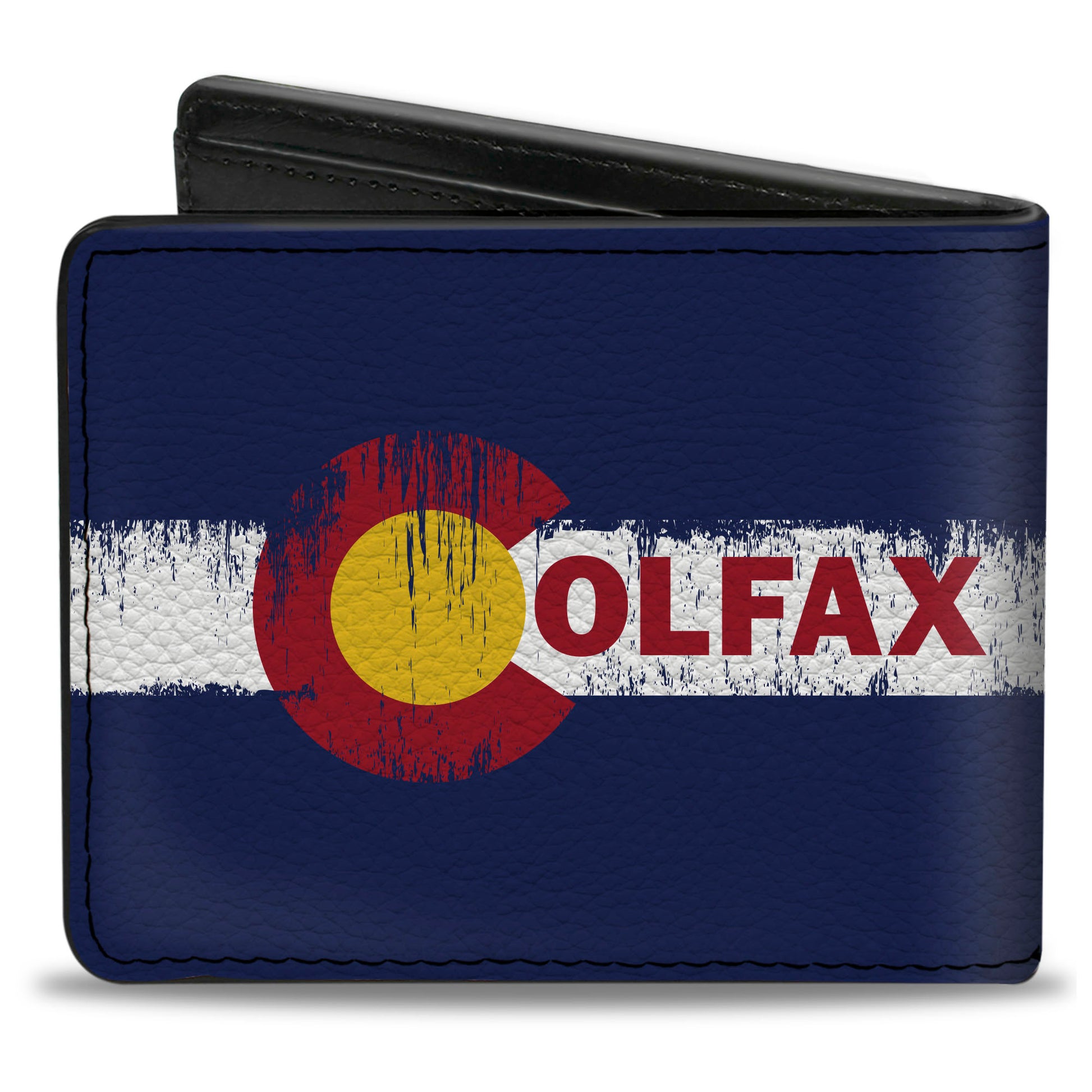 Bi-Fold Wallet - COLFAX Colorado Flag Weathered Bi-Fold Wallets Buckle-Down