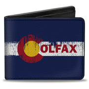 Bi-Fold Wallet - COLFAX Colorado Flag Weathered Bi-Fold Wallets Buckle-Down