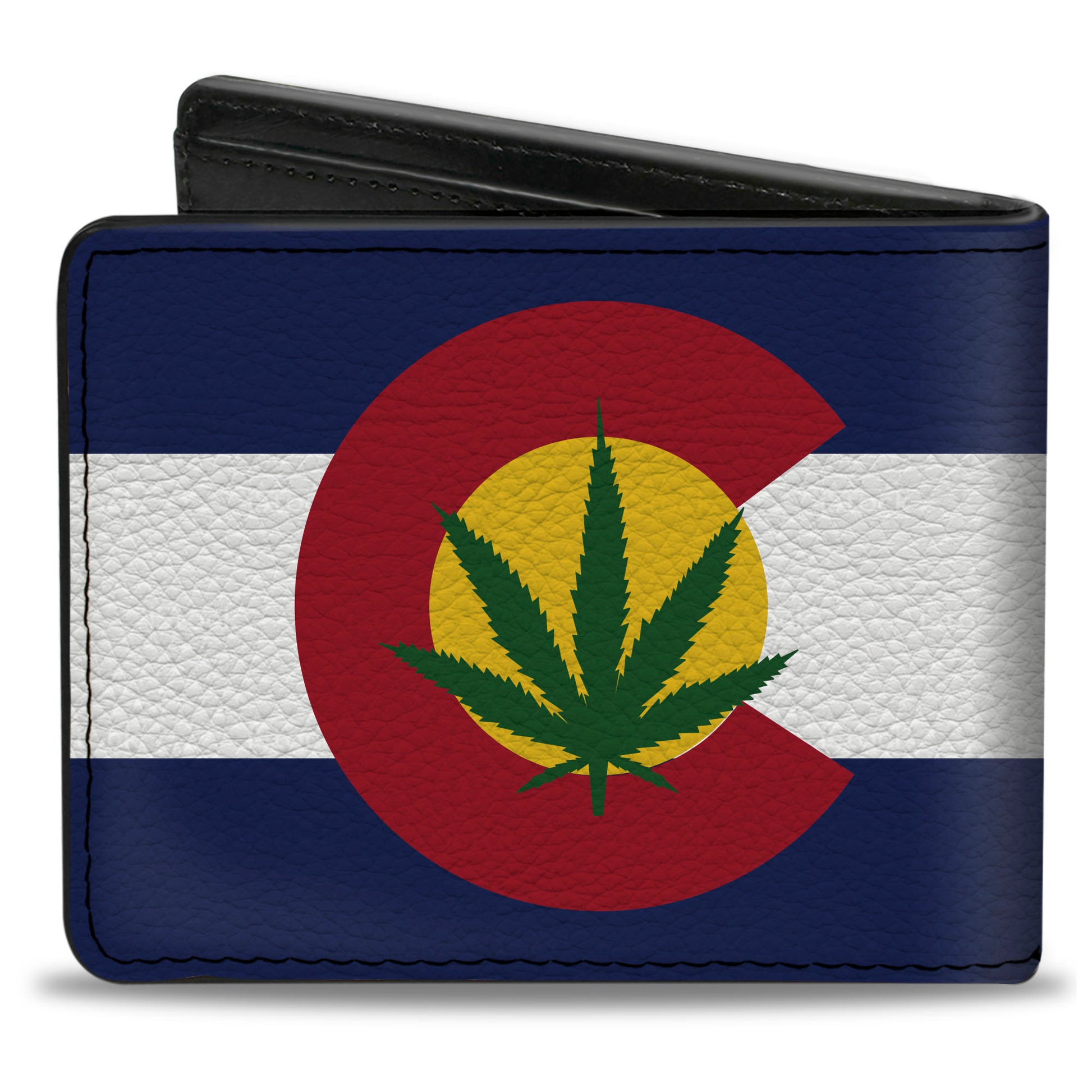 Bi-Fold Wallet - Colorado Flag Marijuana Leaf Bi-Fold Wallets Buckle-Down