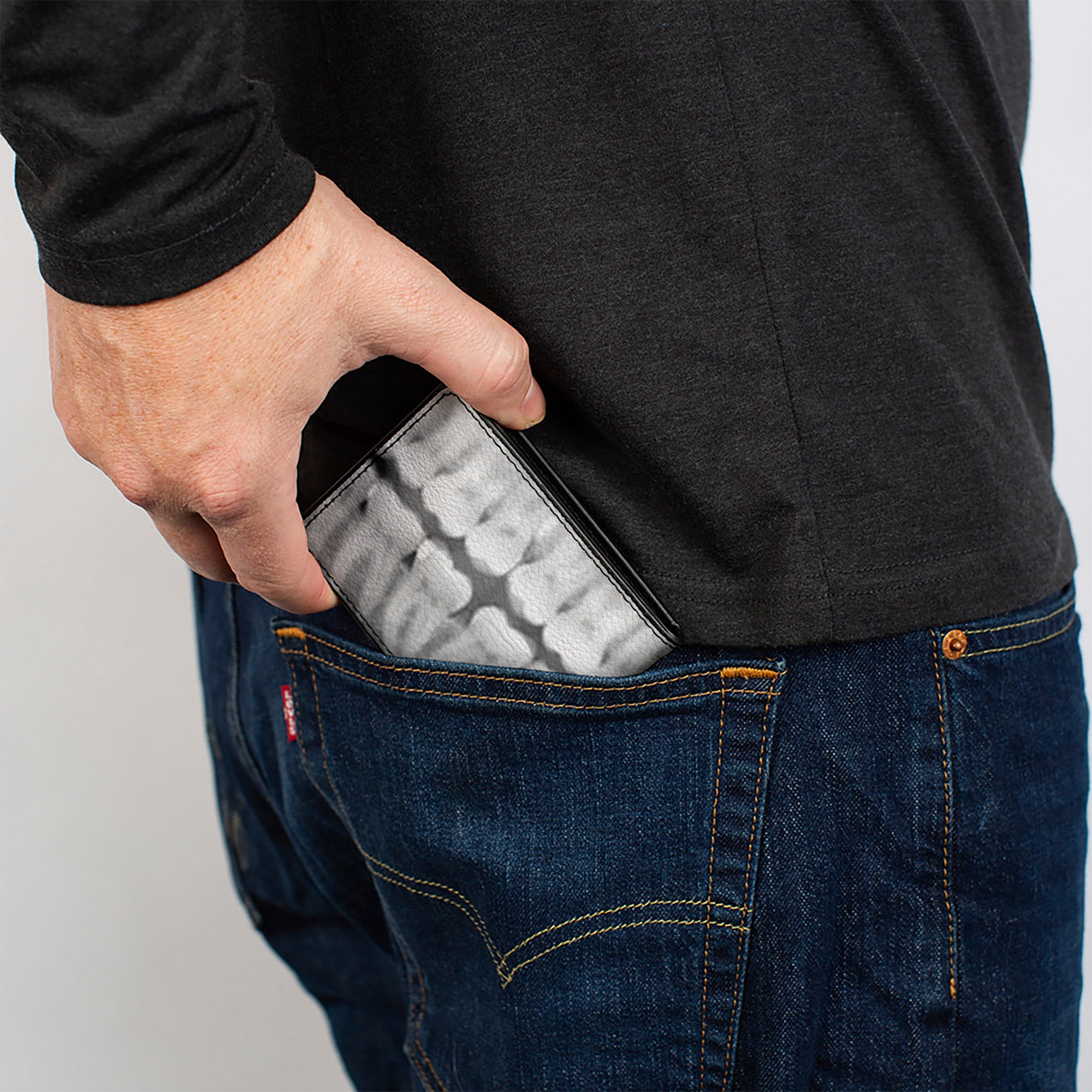 Bi-Fold Wallet - Dental X-Rays Black White Bi-Fold Wallets Buckle-Down