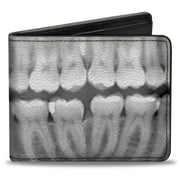 Bi-Fold Wallet - Dental X-Rays Black White Bi-Fold Wallets Buckle-Down