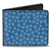 Bi-Fold Wallet - Ditsy Floral Blue Light Blue White Bi-Fold Wallets Buckle-Down