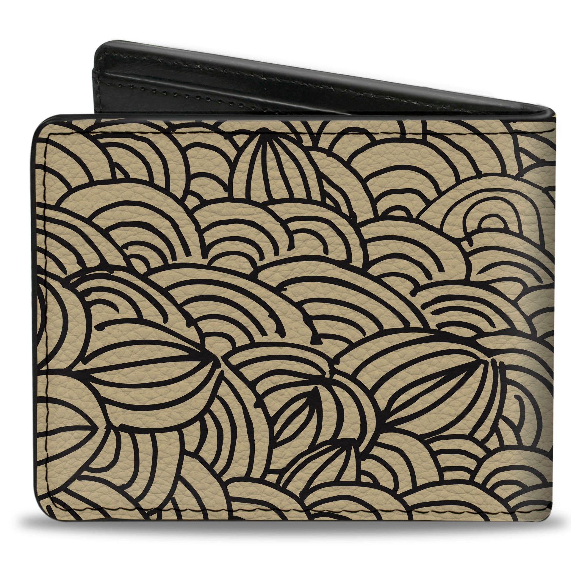 Bi-Fold Wallet - Doodle1 Cream Black Bi-Fold Wallets Buckle-Down