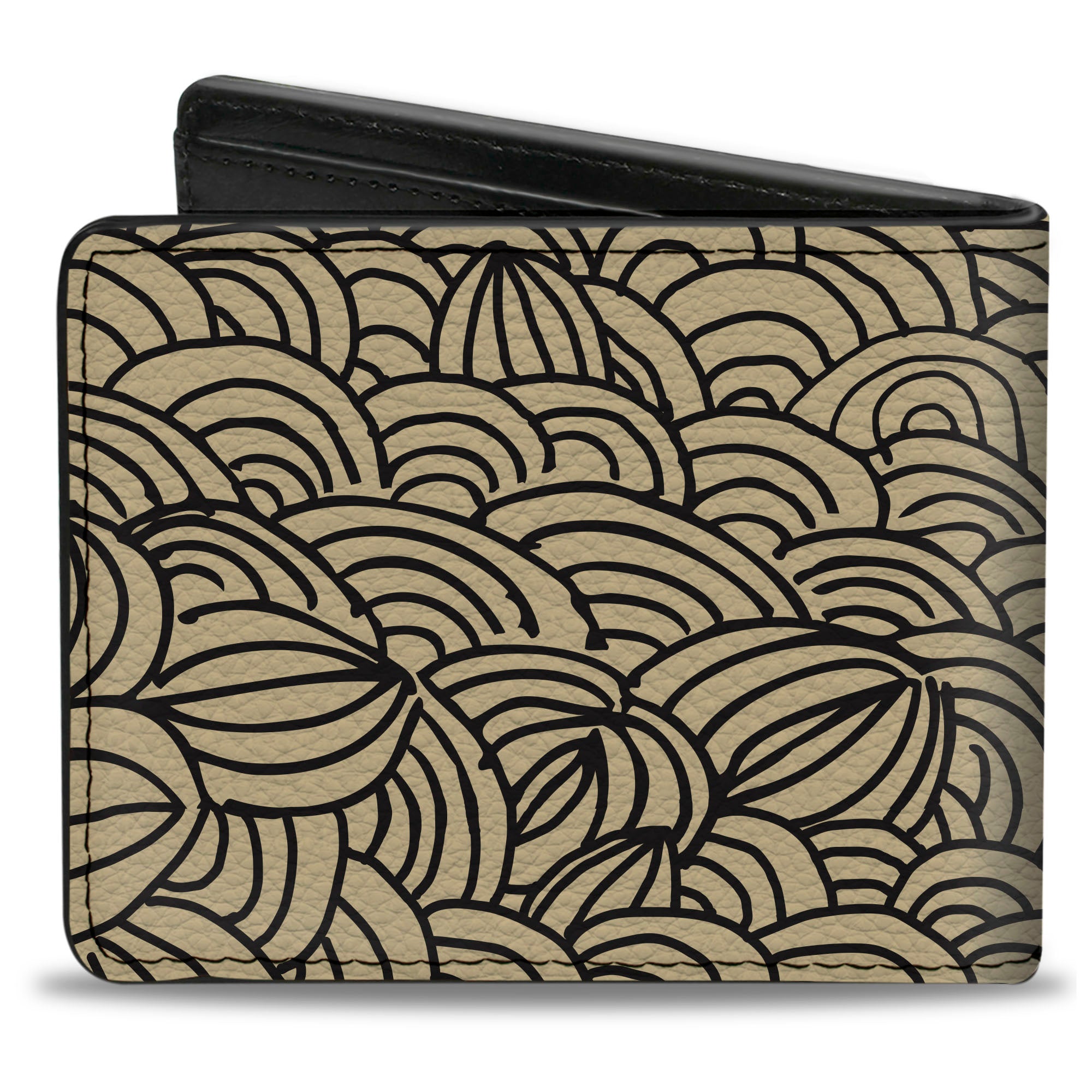 Bi-Fold Wallet - Doodle1 Cream Black Bi-Fold Wallets Buckle-Down