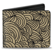 Bi-Fold Wallet - Doodle1 Cream Black Bi-Fold Wallets Buckle-Down