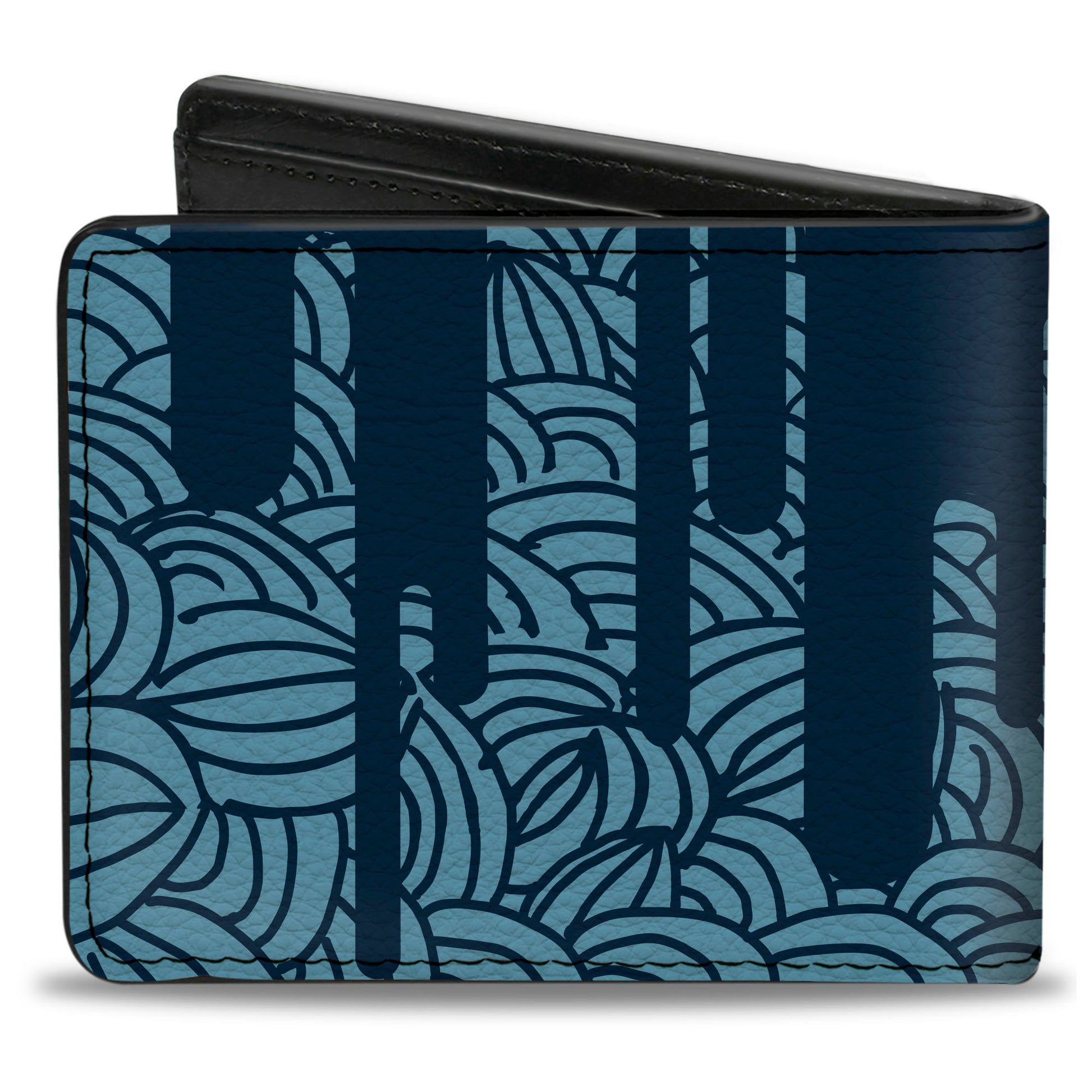 Bi-Fold Wallet - Doodle1 Paint Drips Blues Bi-Fold Wallets Buckle-Down