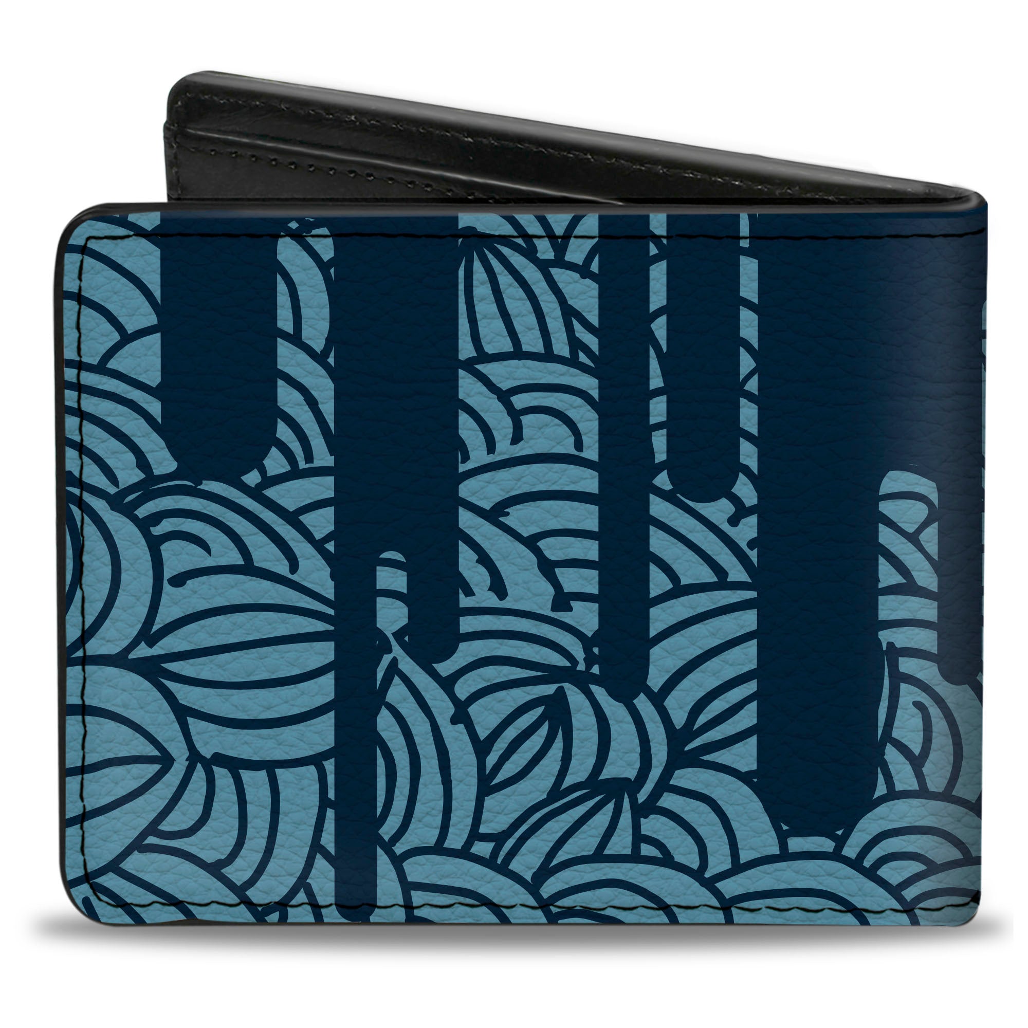 Bi-Fold Wallet - Doodle1 Paint Drips Blues Bi-Fold Wallets Buckle-Down