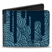 Bi-Fold Wallet - Doodle1 Paint Drips Blues Bi-Fold Wallets Buckle-Down