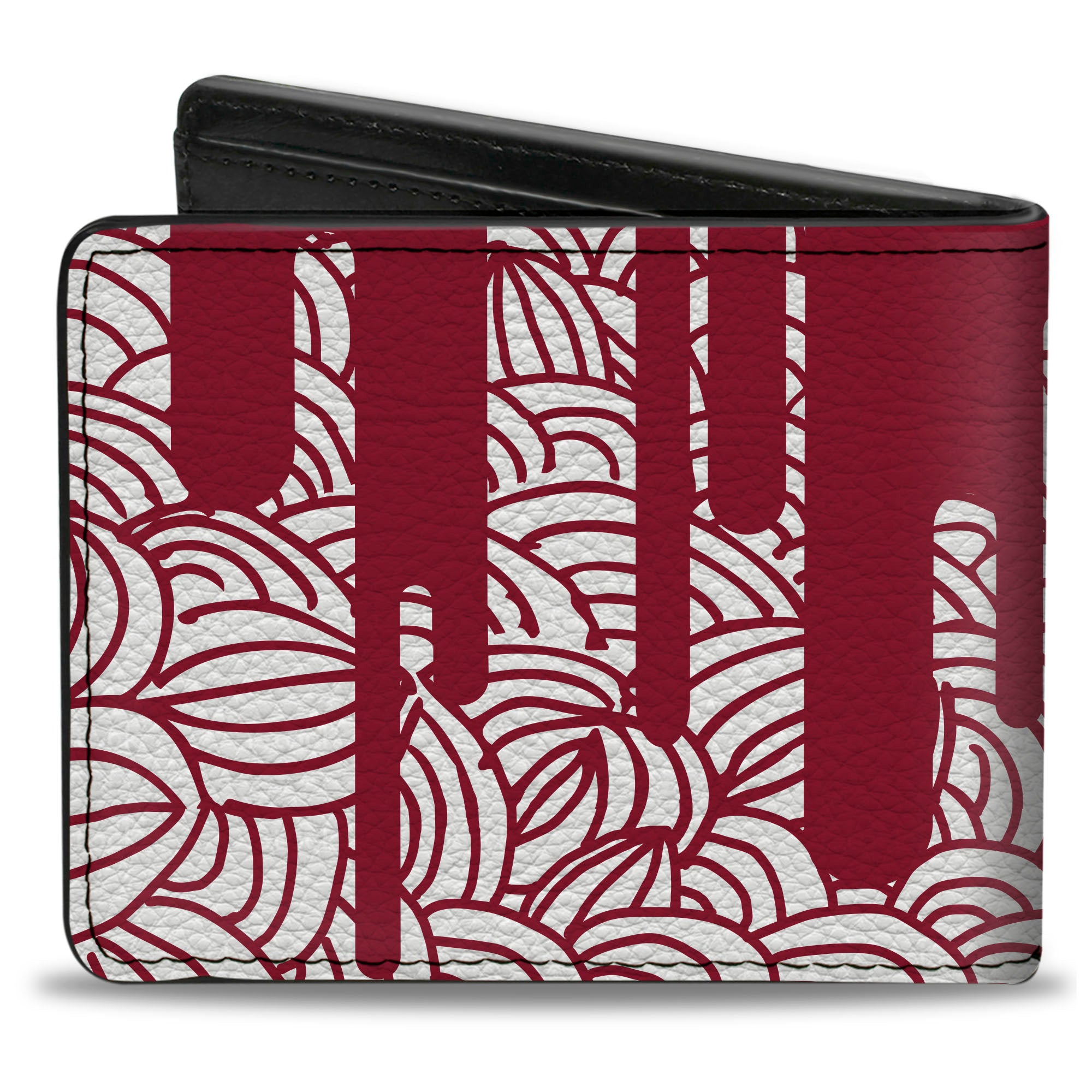 Bi-Fold Wallet - Doodle1 Paint Drips White Red Bi-Fold Wallets Buckle-Down