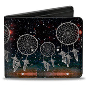 Bi-Fold Wallet - Dream Catcher Galaxy White Bi-Fold Wallets Buckle-Down