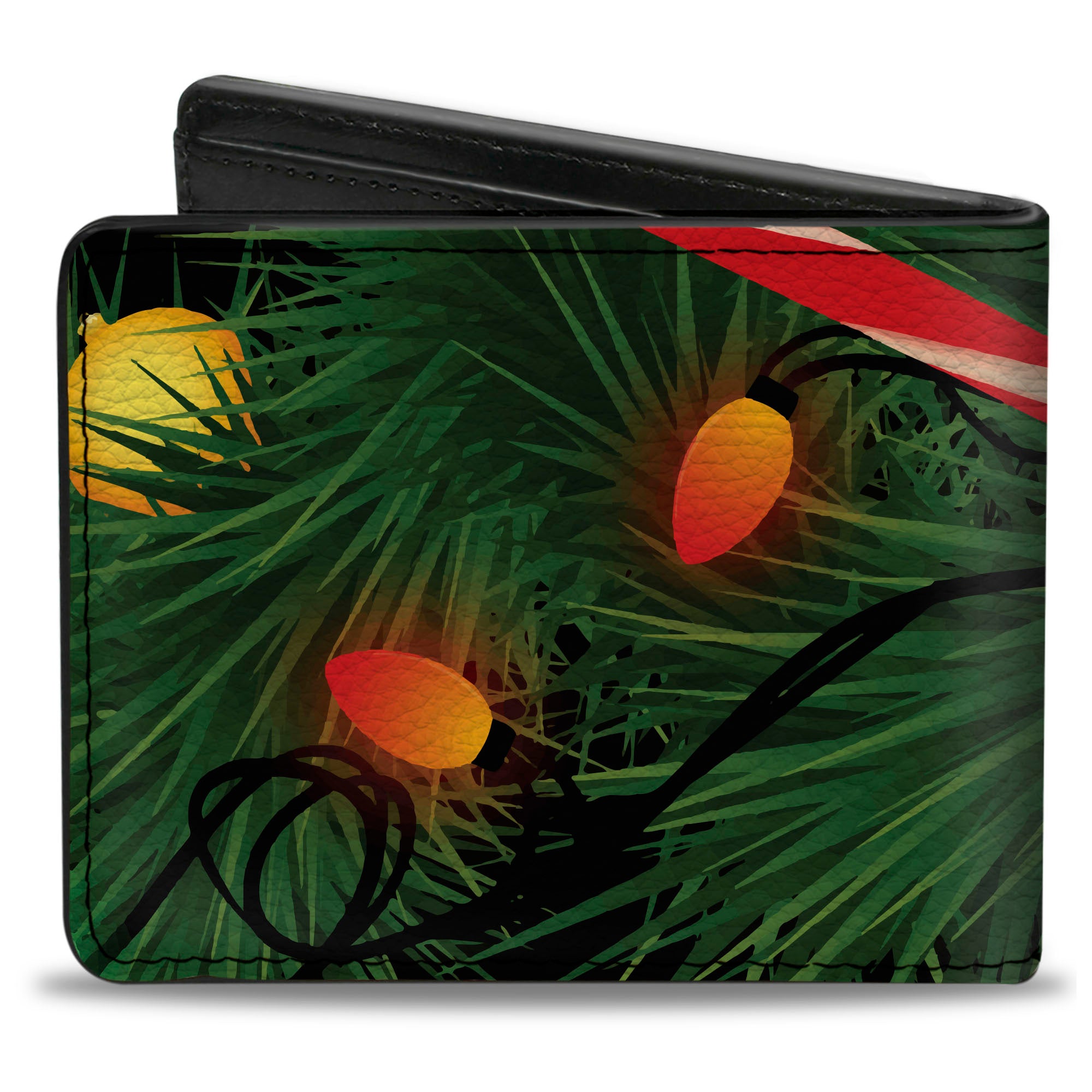 Bi-Fold Wallet - Decorated Tree2 w Bows Lights Candy Canes Bi-Fold Wallets Buckle-Down