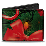 Bi-Fold Wallet - Decorated Tree2 w Bows Lights Candy Canes Bi-Fold Wallets Buckle-Down