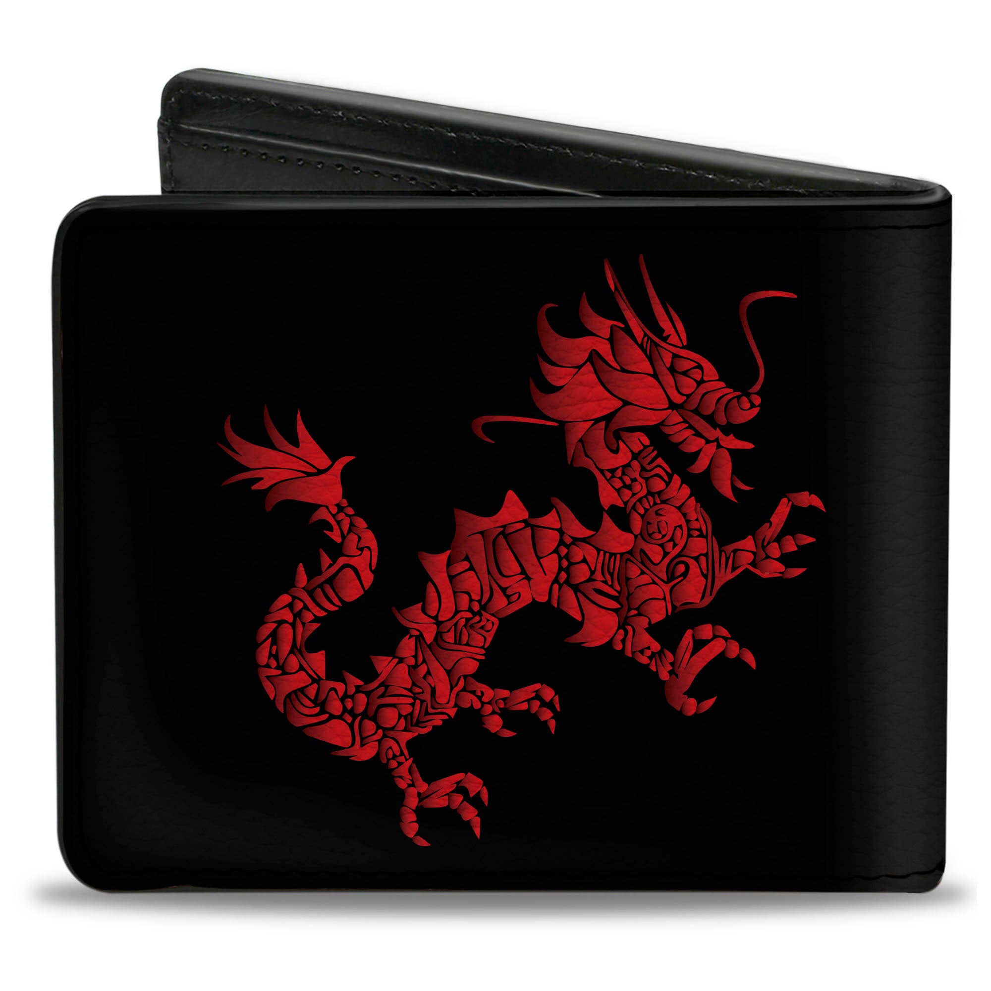 Bi-Fold Wallet - Dragon Reflection Black Reds Bi-Fold Wallets Buckle-Down