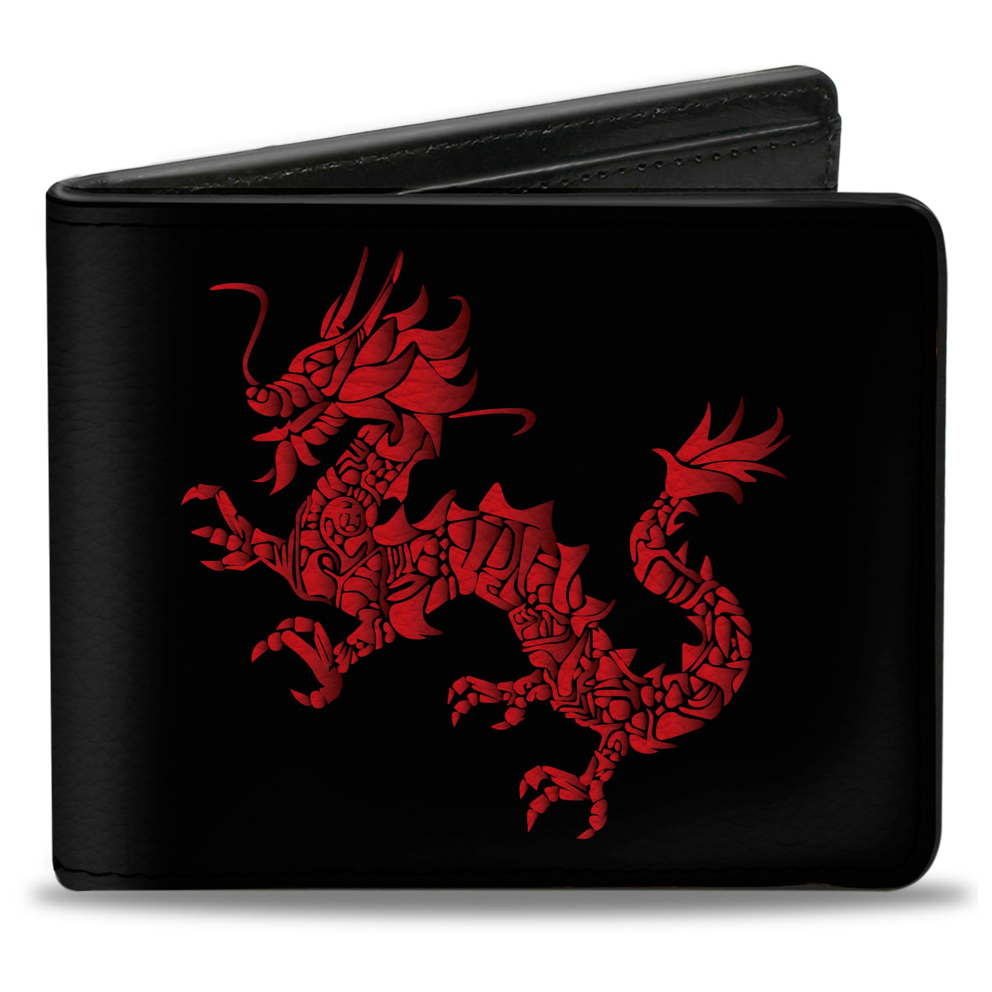 Bi-Fold Wallet - Dragon Reflection Black Reds Bi-Fold Wallets Buckle-Down