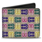 Bi-Fold Wallet - Flip Flops6 Sand Multi Color Bi-Fold Wallets Buckle-Down