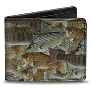 Bi-Fold Wallet - Fishes Stacked Bi-Fold Wallets Buckle-Down
