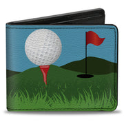 Bi-Fold Wallet - Golf Course Balls Holes Blues Greens Bi-Fold Wallets Buckle-Down