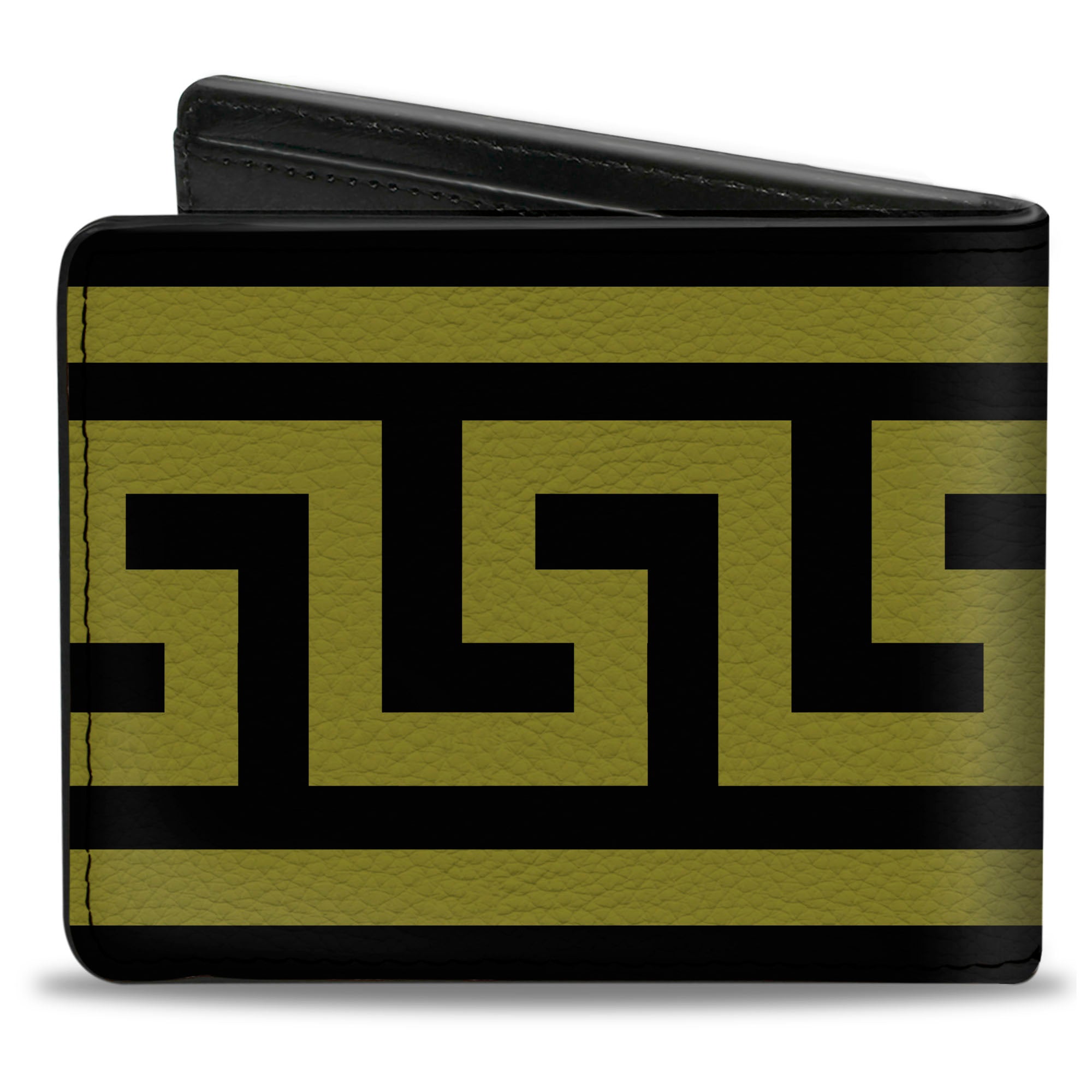 Bi-Fold Wallet - Greek Key Border Black Olive Bi-Fold Wallets Buckle-Down