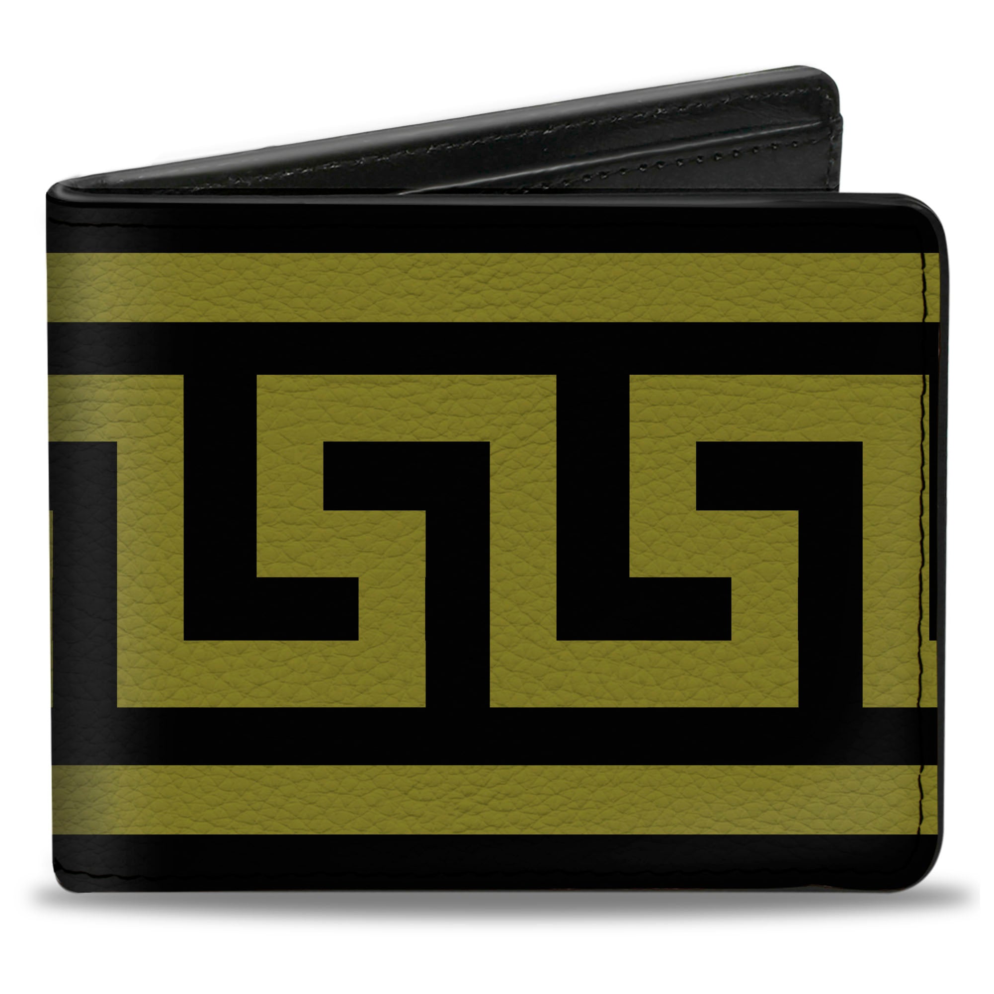 Bi-Fold Wallet - Greek Key Border Black Olive Bi-Fold Wallets Buckle-Down