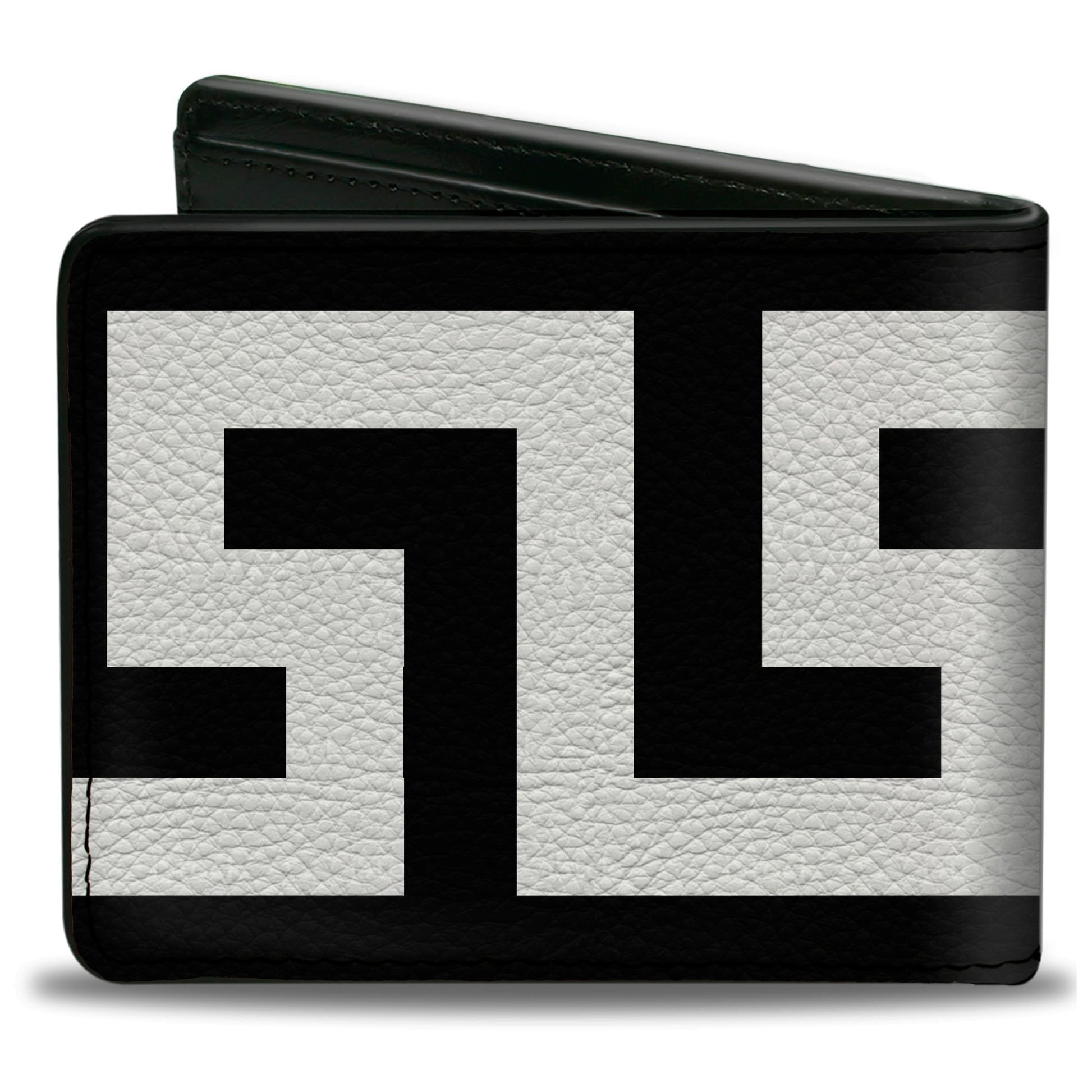 Bi-Fold Wallet - Greek Key Black White Bi-Fold Wallets Buckle-Down