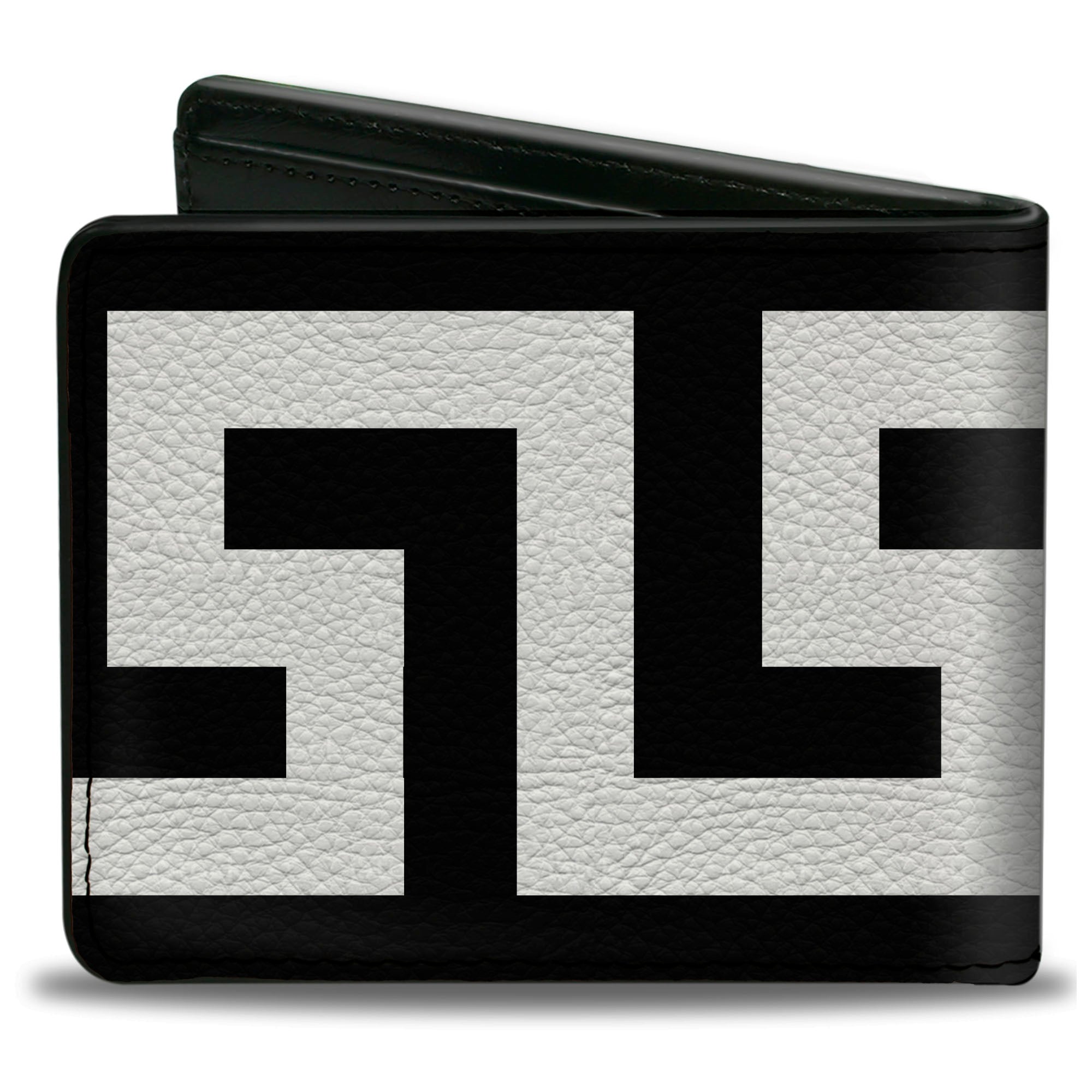 Bi-Fold Wallet - Greek Key Black White Bi-Fold Wallets Buckle-Down