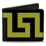 Bi-Fold Wallet - Greek Key Black Olive Bi-Fold Wallets Buckle-Down