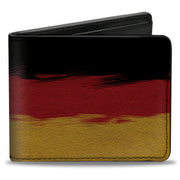 Bi-Fold Wallet - German Flag Stripes Distressed Painting Bi-Fold Wallets Buckle-Down
