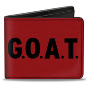 Bi-Fold Wallet - GOAT Red Black Bi-Fold Wallets Buckle-Down