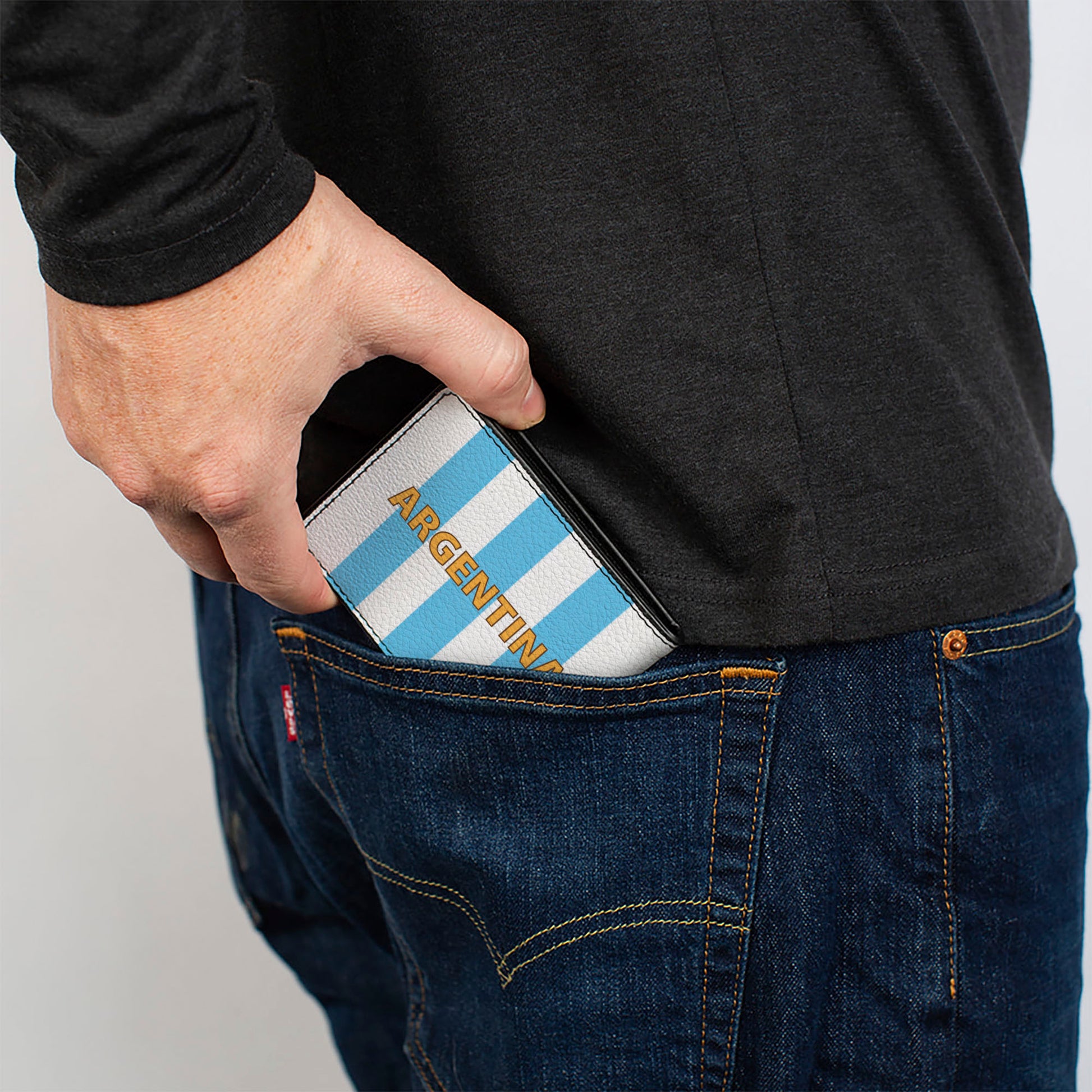 Bi-Fold Wallet - Global Soccer Cup Series Argentina Spirit Flag Bi-Fold Wallets Buckle-Down