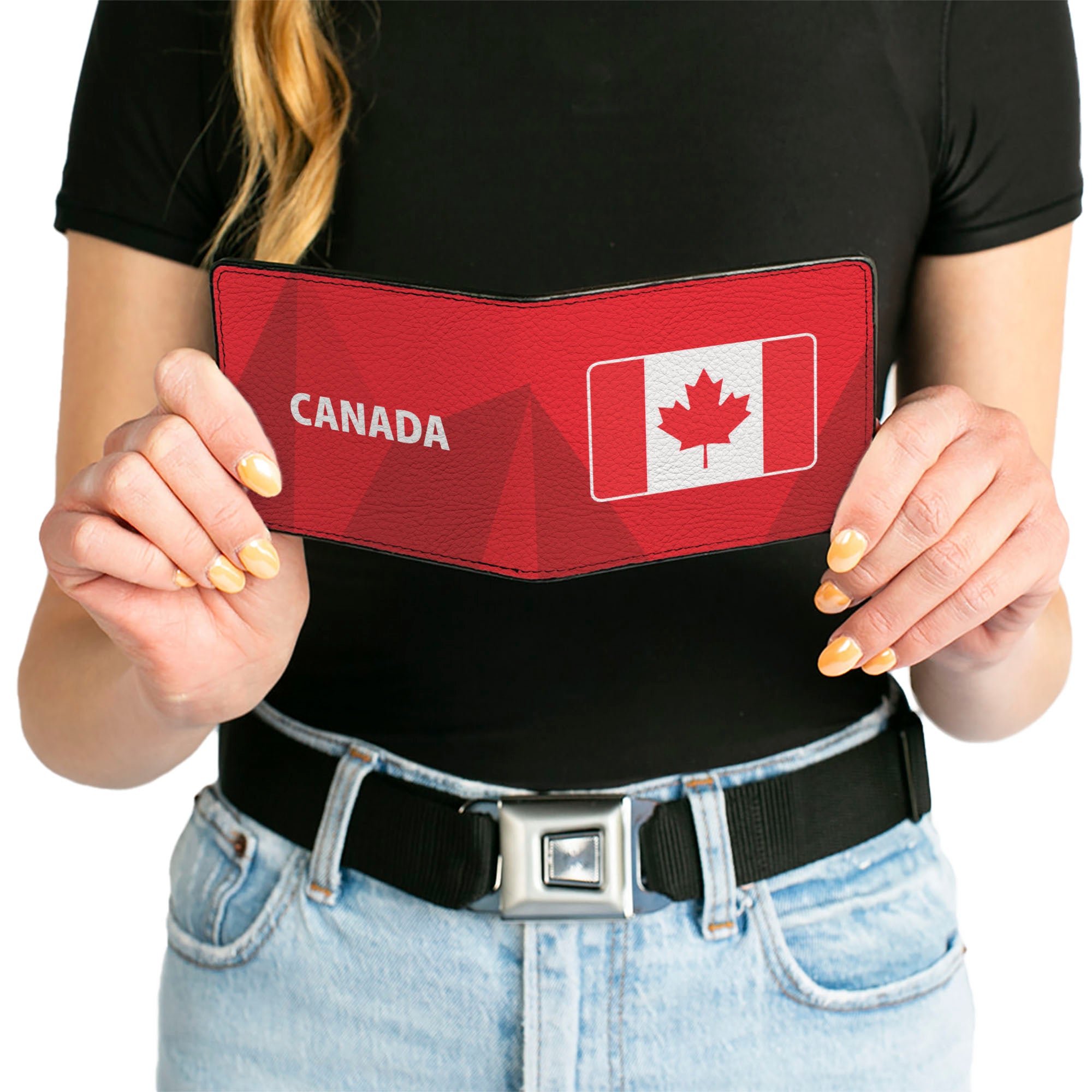 Bi-Fold Wallet - Global Soccer Cup Series Canada Spirit Flag Bi-Fold Wallets Buckle-Down