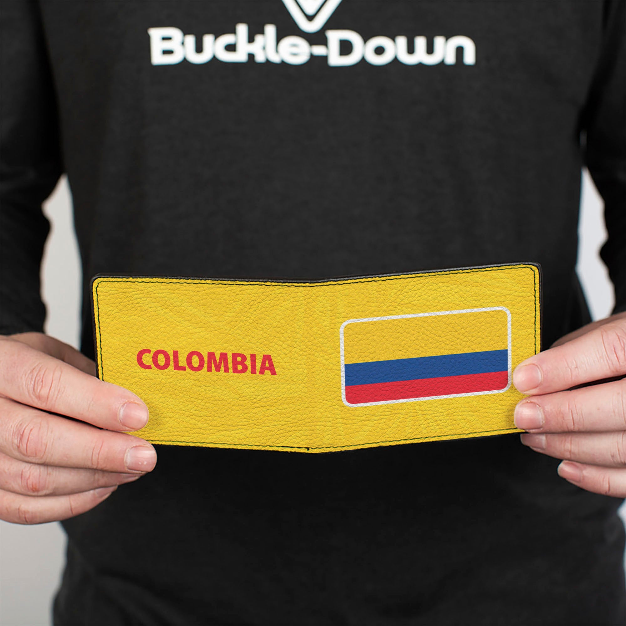 Bi-Fold Wallet - Global Soccer Cup Series Colombia Spirit Flag Bi-Fold Wallets Buckle-Down