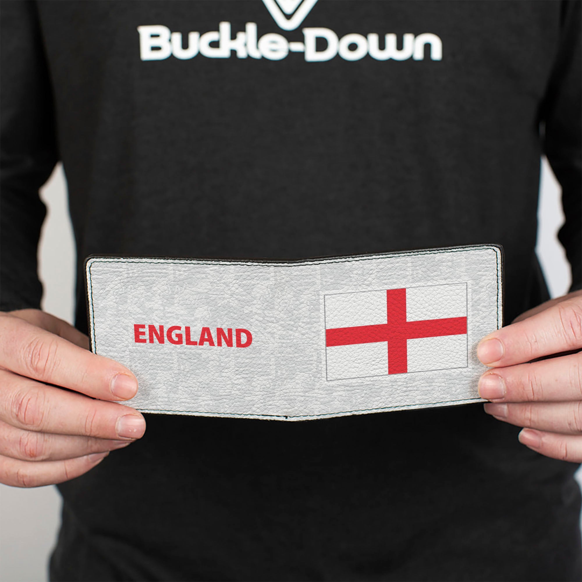 Bi-Fold Wallet - Global Soccer Cup Series England Spirit Flag Bi-Fold Wallets Buckle-Down