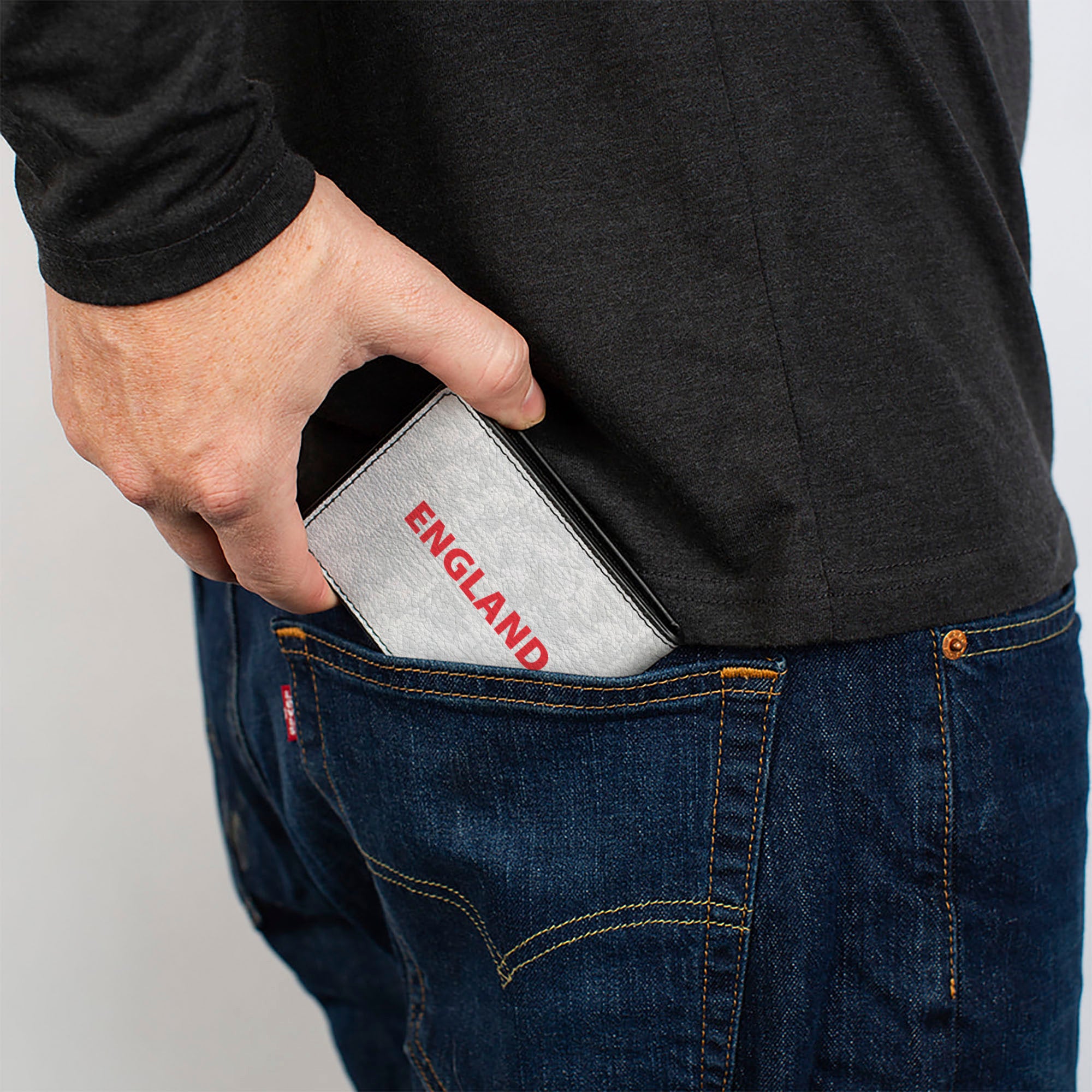 Bi-Fold Wallet - Global Soccer Cup Series England Spirit Flag Bi-Fold Wallets Buckle-Down