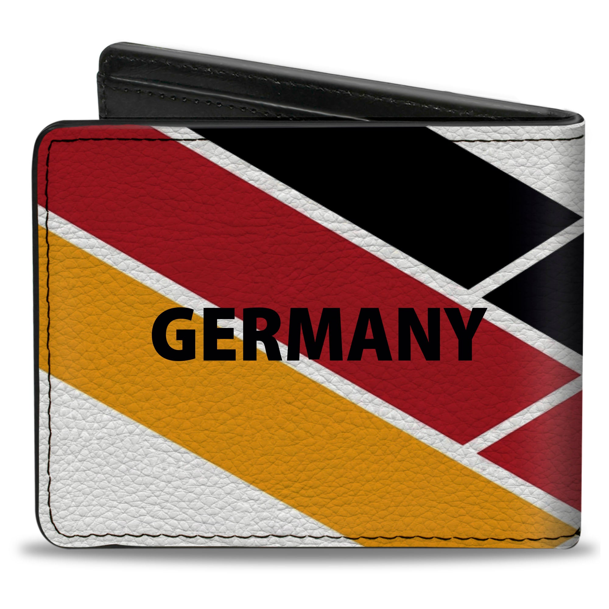 Bi-Fold Wallet - Global Soccer Cup Series Germany Spirit Flag Bi-Fold Wallets Buckle-Down
