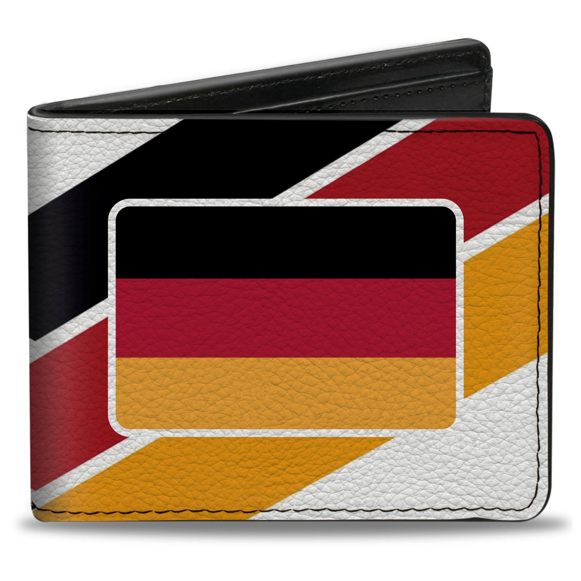 Bi-Fold Wallet - Global Soccer Cup Series Germany Spirit Flag Bi-Fold Wallets Buckle-Down