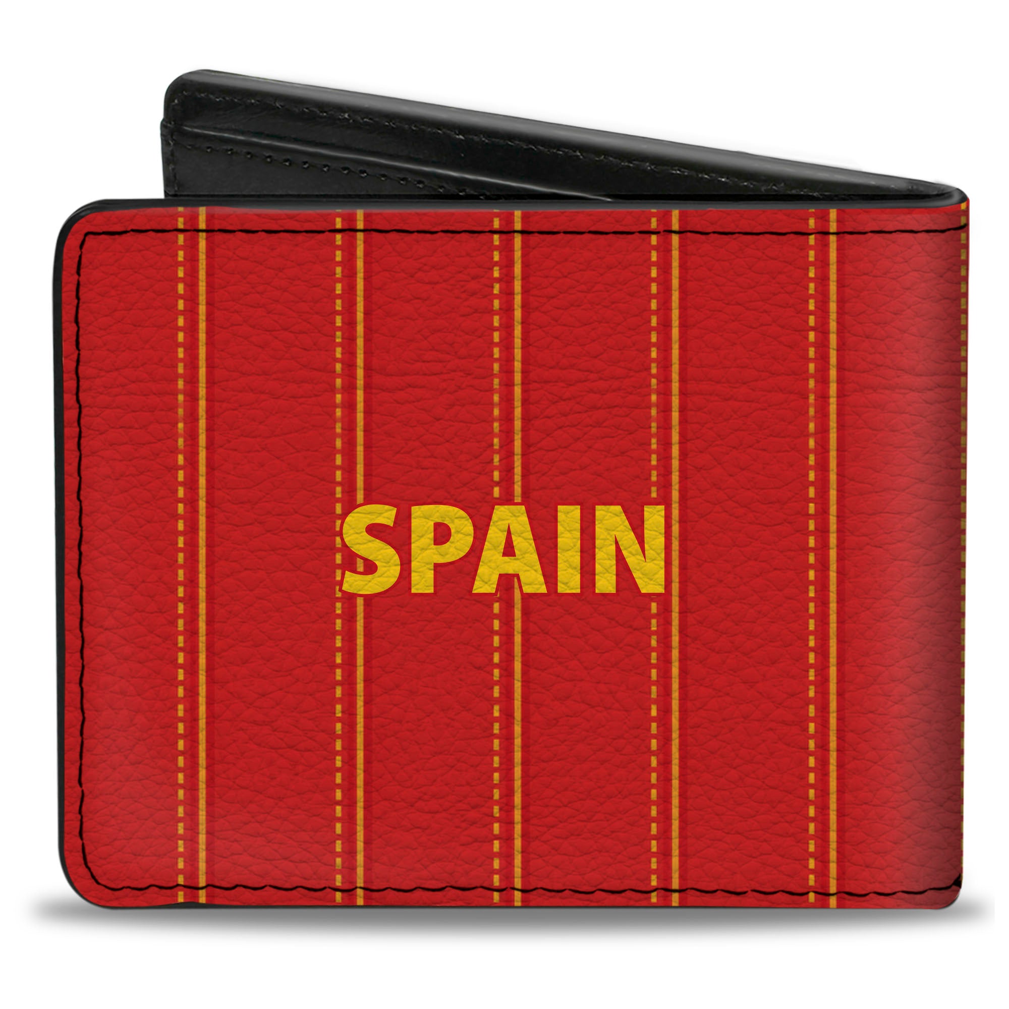 Bi-Fold Wallet - Global Soccer Cup Series Spain Spirit Flag Bi-Fold Wallets Buckle-Down