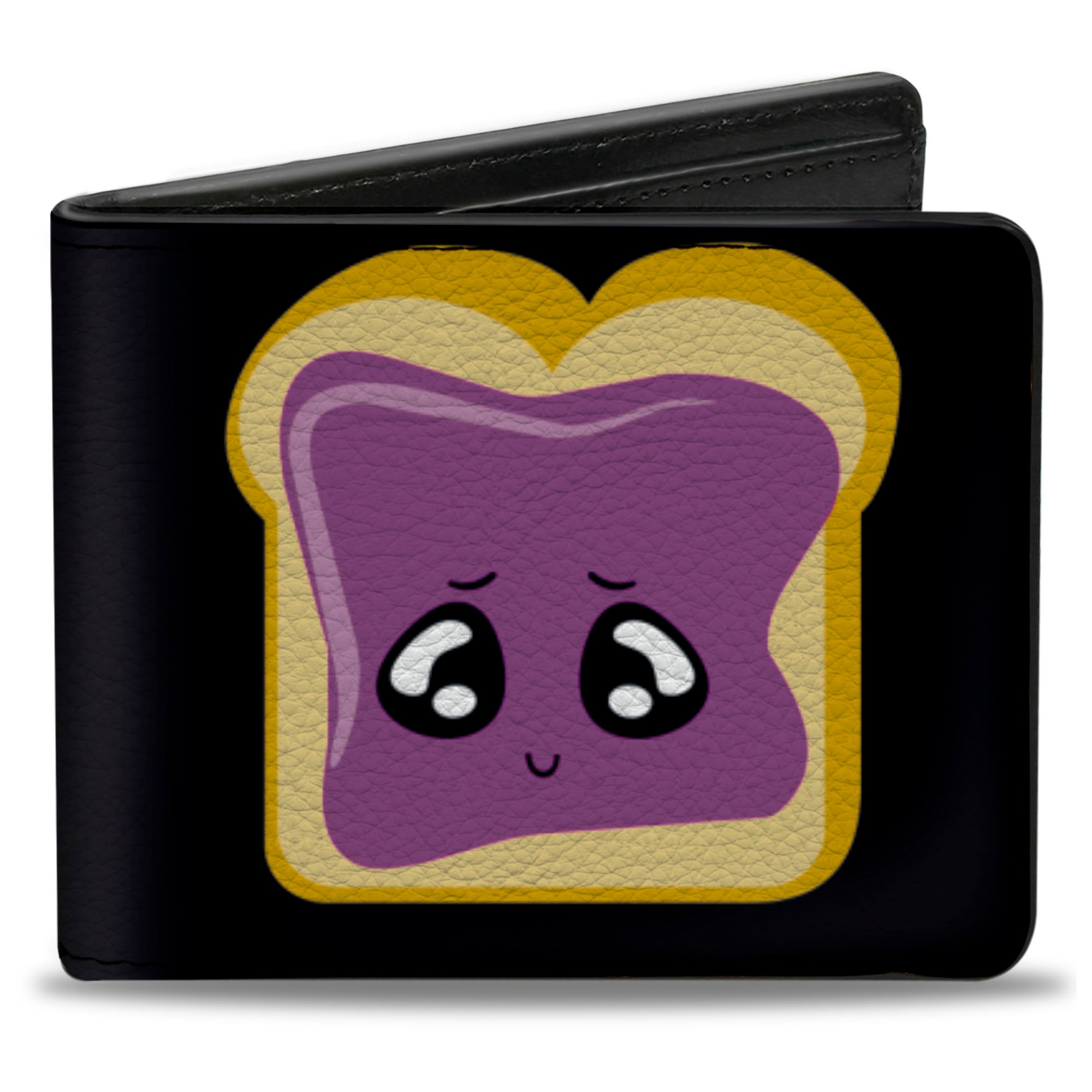 Bi-Fold Wallet - Peanut Butter w Mustache & Jelly Bi-Fold Wallets Buckle-Down