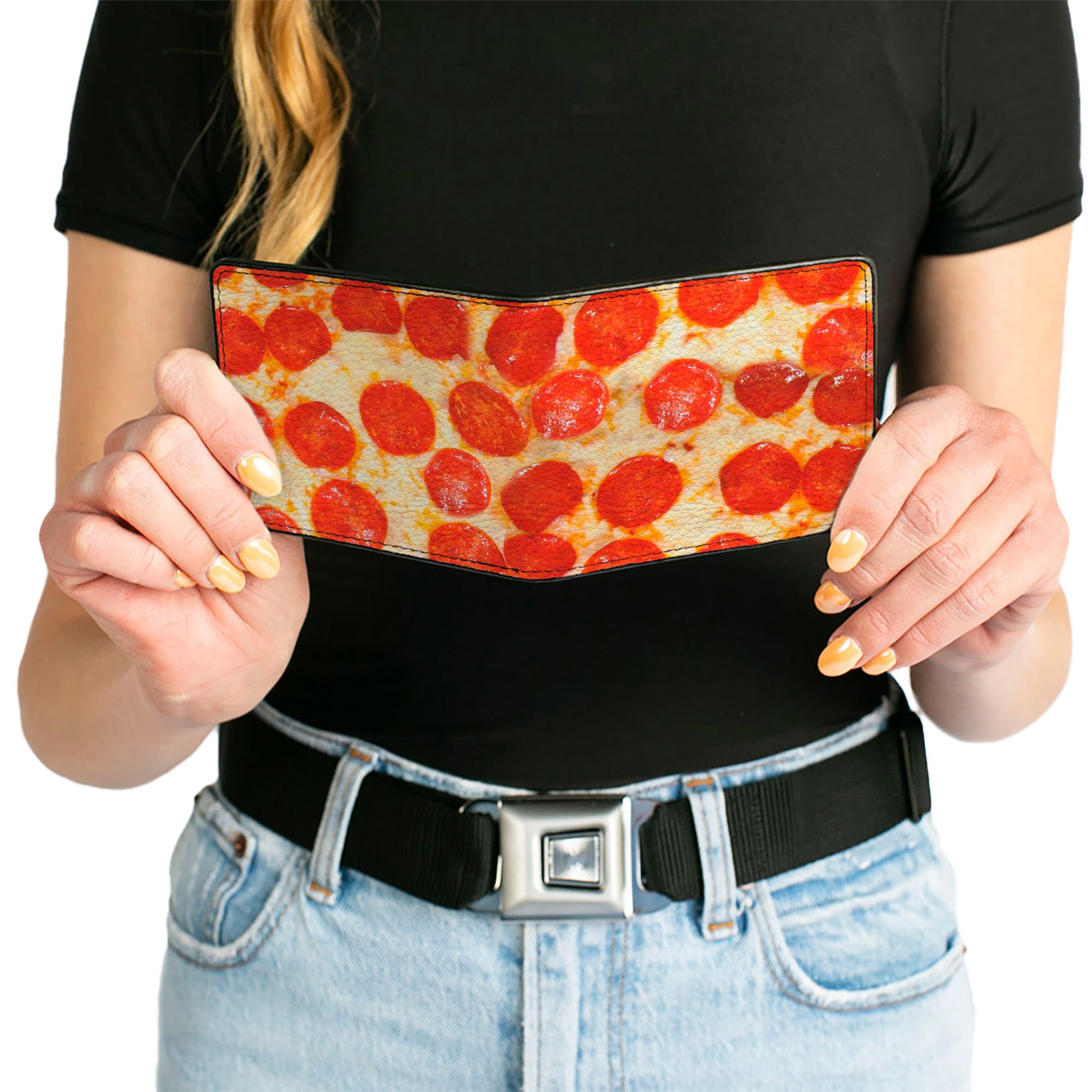 Bi-Fold Wallet - Pepperoni Pizza Vivid Bi-Fold Wallets Buckle-Down