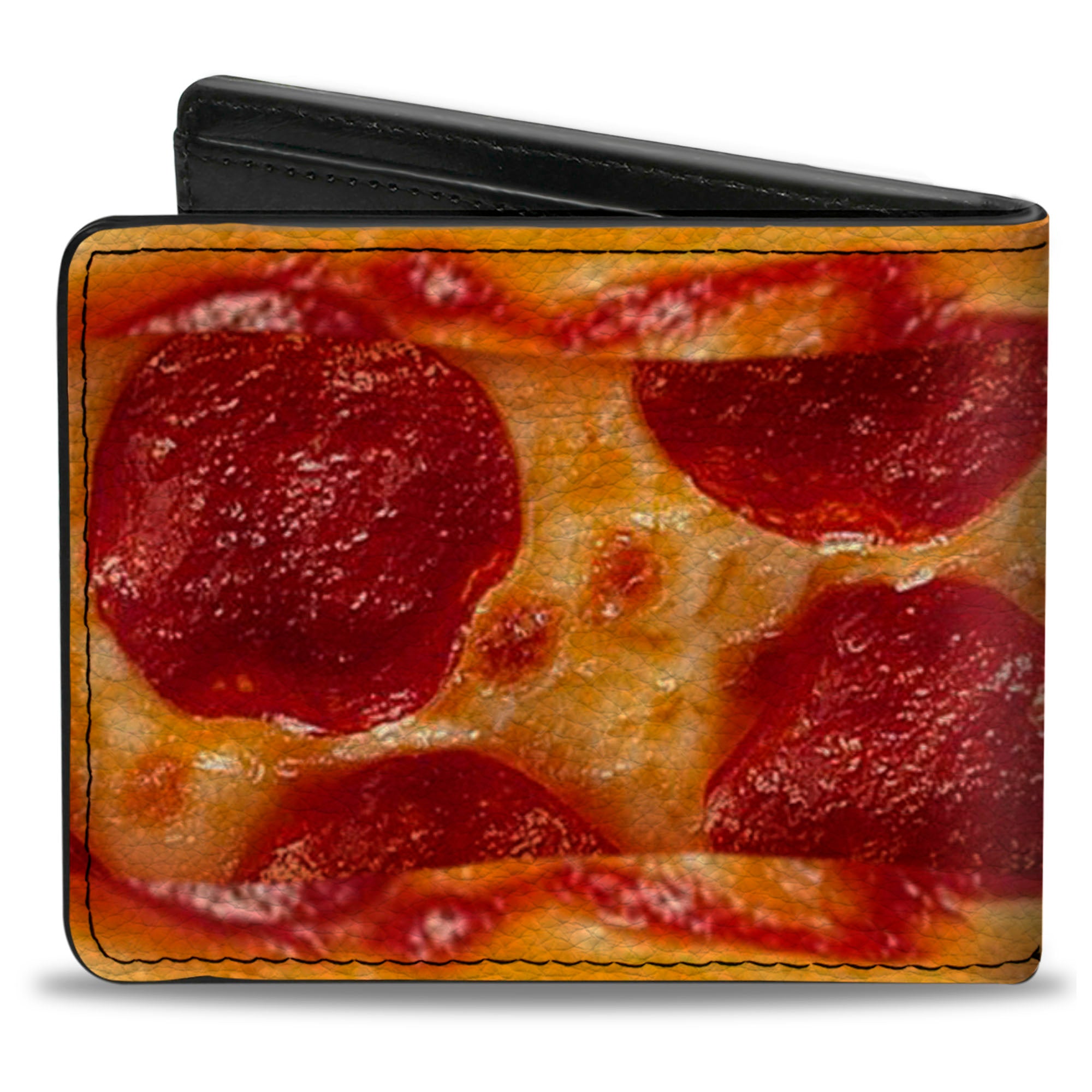 Bi-Fold Wallet - Pepperoni Pizza w Crust Vivid Bi-Fold Wallets Buckle-Down
