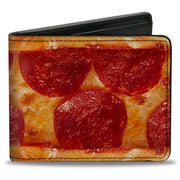 Bi-Fold Wallet - Pepperoni Pizza w Crust Vivid Bi-Fold Wallets Buckle-Down