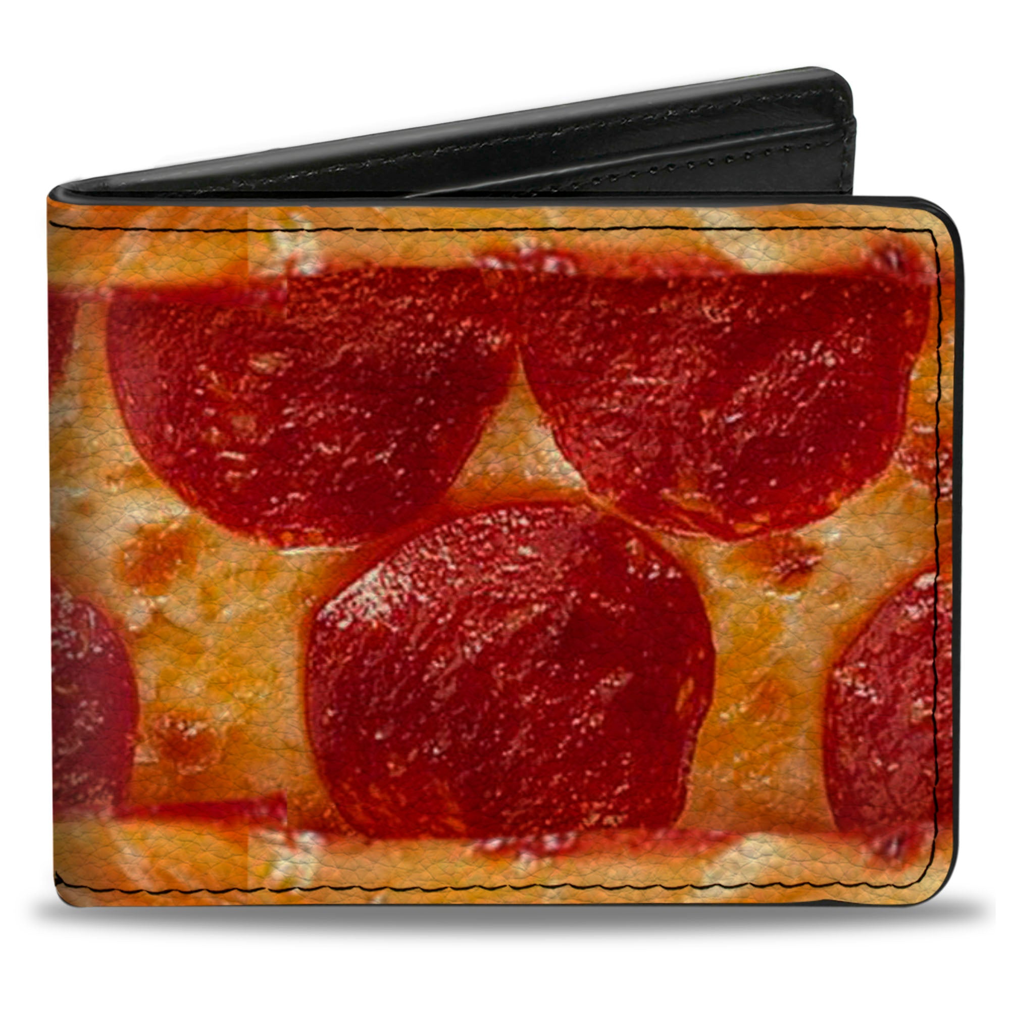 Bi-Fold Wallet - Pepperoni Pizza w Crust Vivid Bi-Fold Wallets Buckle-Down