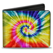 Bi-Fold Wallet - Tie Dye Swirl Multi Color White Bi-Fold Wallets Buckle-Down