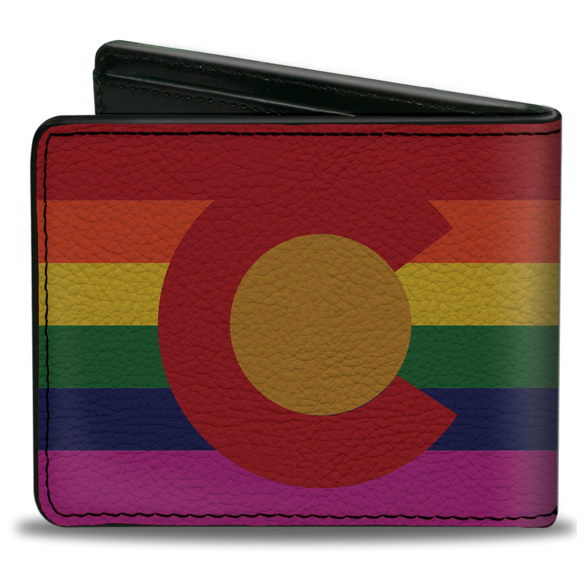 Bi-Fold Wallet - Colorado Flags2 Pride Vintage Bi-Fold Wallets Buckle-Down