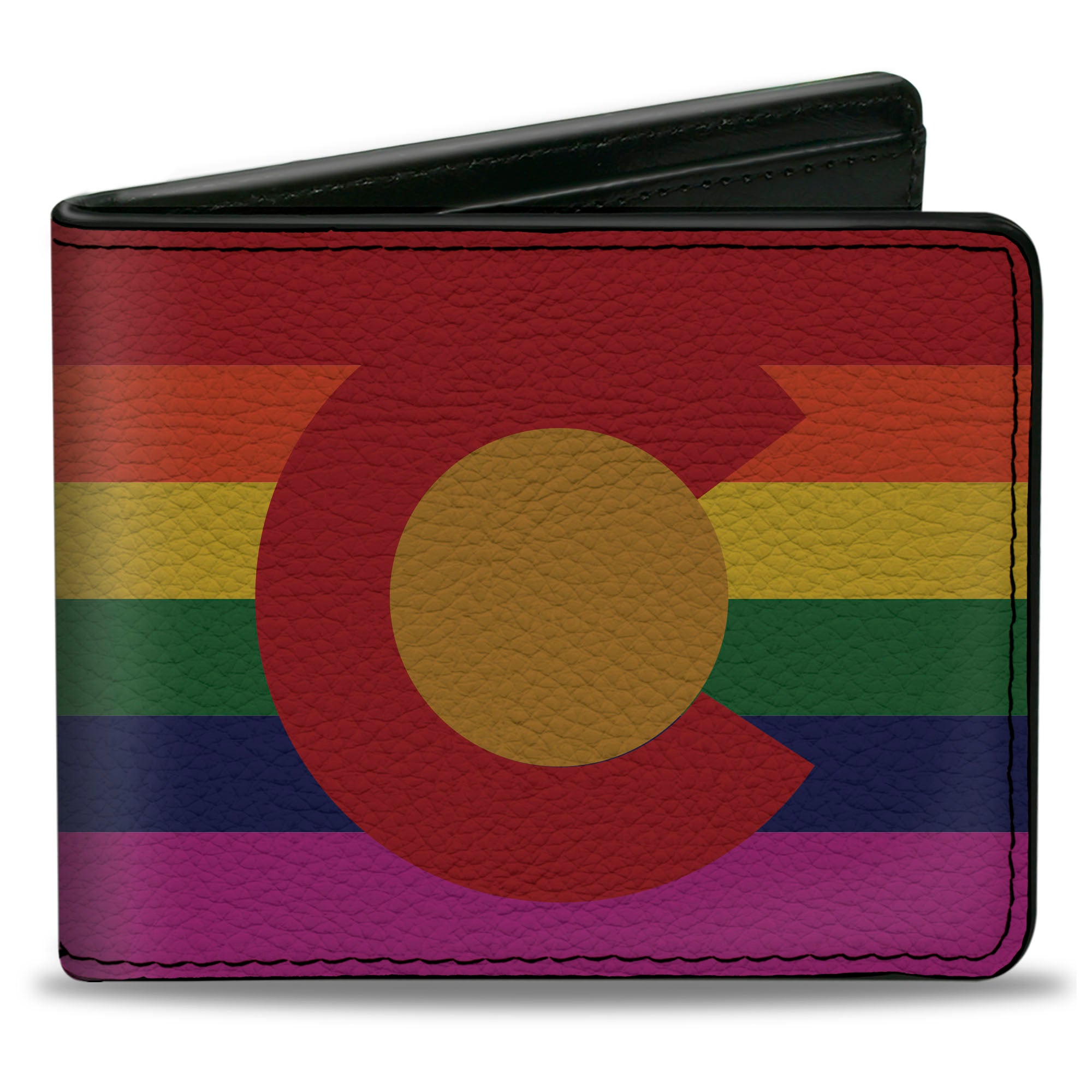 Bi-Fold Wallet - Colorado Flags2 Pride Vintage Bi-Fold Wallets Buckle-Down