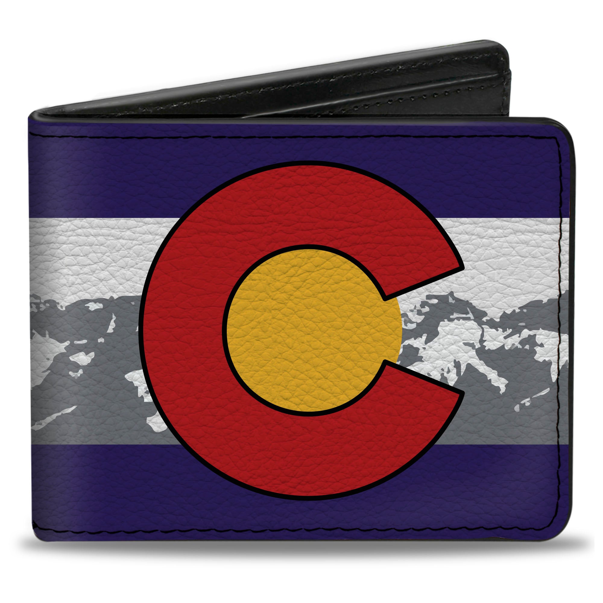 Bi-Fold Wallet - Colorado Skier1 Red Mountains Bi-Fold Wallets Buckle-Down