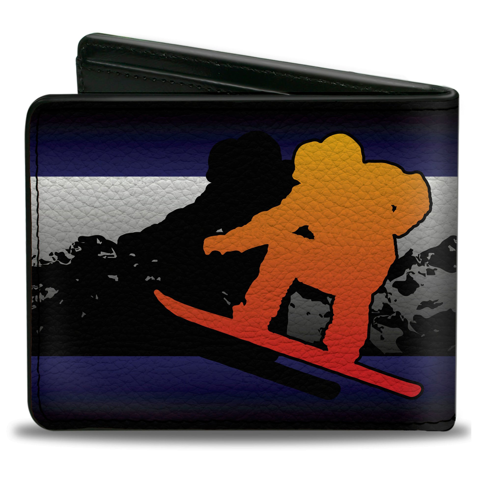 Bi-Fold Wallet - Colorado Snowboarder3 Orange Mountains Bi-Fold Wallets Buckle-Down